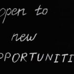 Internship Opportunities - Open To New Opportunities Lettering Text on Black Background